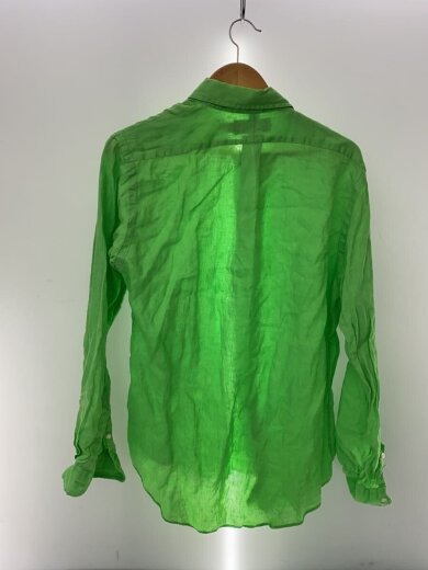 商品画像：ボタンダウンシャツ/M/リネン/GRN/無地 2