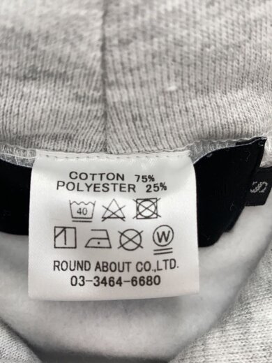 商品画像：プルオーバーパーカー/S/コットン/GRY 5