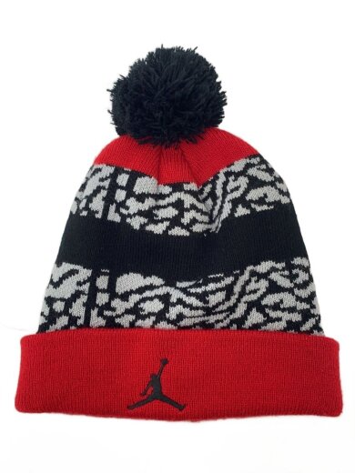 商品画像：ニットキャップ/--/アクリル/マルチカラー/総柄/メンズ 1