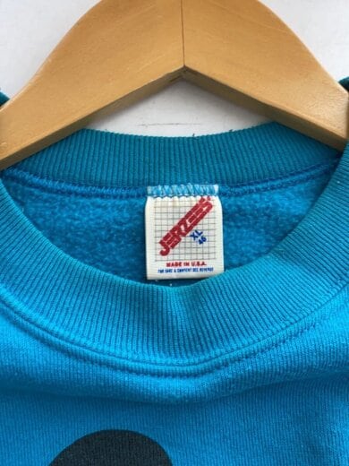 商品画像：スウェット/XL/コットン/BLU/Mickey/90s/首元汚れ有 3