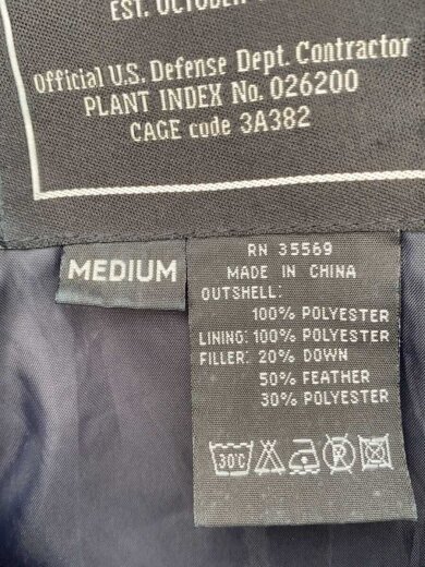 商品画像：00s/ダウンジャケット/M/ナイロン/NVY/無地 4