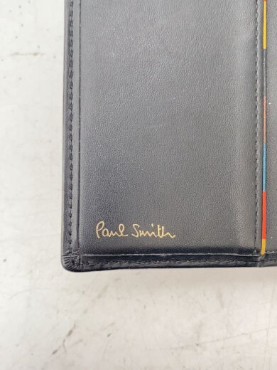 画像：Paul Smith3つ折り財布/レザー/BLK/メンズ//3