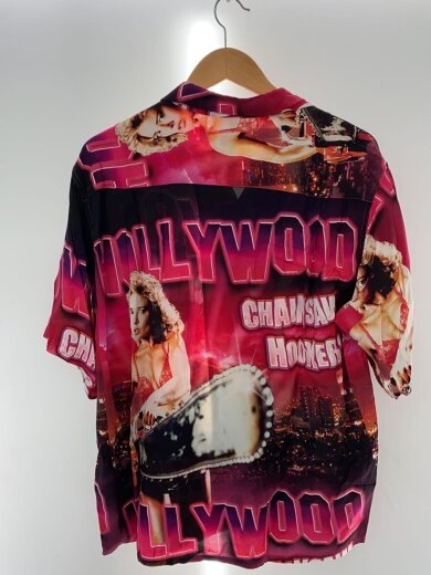 商品画像：23ss/Hollywood Chainsaw Hookers/ハワイアンシャツ/L/レーヨン/PNK/総柄// 2