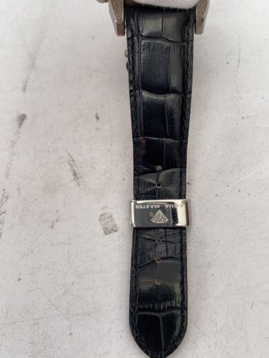 商品画像：クォーツ腕時計/アナログ/レザー/SLV/BLK/SS 5