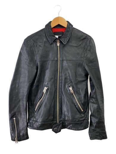 商品画像：シングルライダースジャケット/M/羊革/BLK/NUC51LO0172SH 1