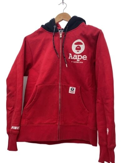 商品画像：ジップパーカー/M/コットン/RED/asw2069 1