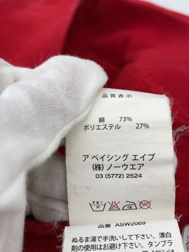 商品画像：ジップパーカー/M/コットン/RED/asw2069 5