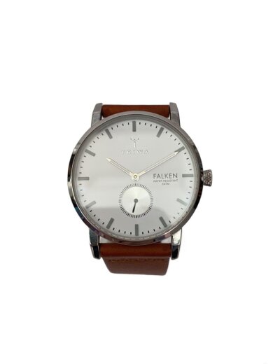 商品画像：クォーツ腕時計/アナログ/レザー/WHT/BRW/FAST103 1