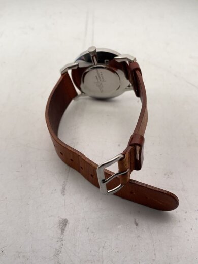 商品画像：クォーツ腕時計/アナログ/レザー/WHT/BRW/FAST103 4