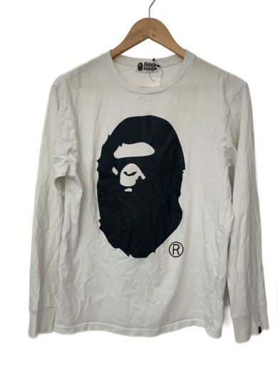 商品画像：ロゴプリント/長袖Tシャツ/M/コットン/WHT/001GDB201001X 1