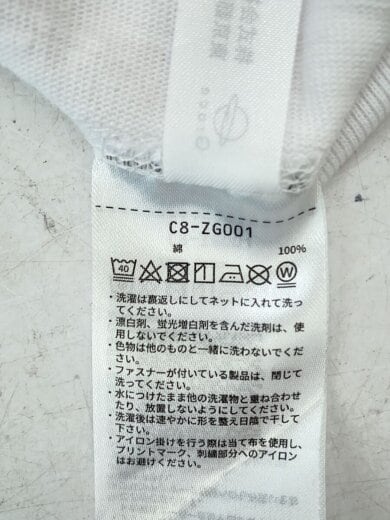 商品画像：モックネックTシャツ/S/コットン/WHT/無地/c8-zg001/リバースウィーブ// 4