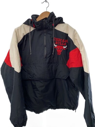 商品画像：90s/NBA/ブルズ/アノラックパーカー/M/ポリエステル/BLK/無地// 1
