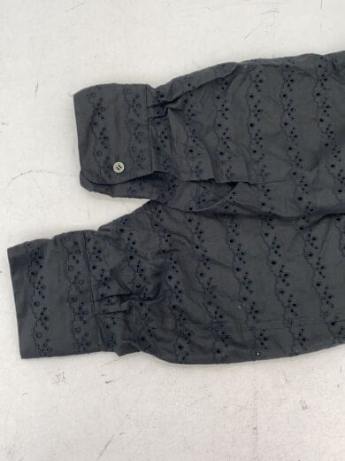 商品画像：AD2020/21SS/レースバンドカラーシャツ/M/コットン/BLK/無地/TG-B004// 5