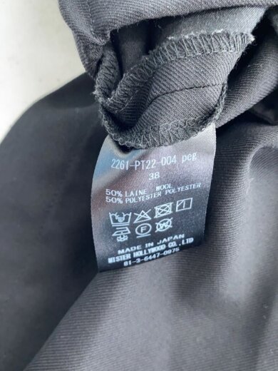 商品画像：ストレートパンツ/38/ウール/BLK/2261-PT22-004// 4