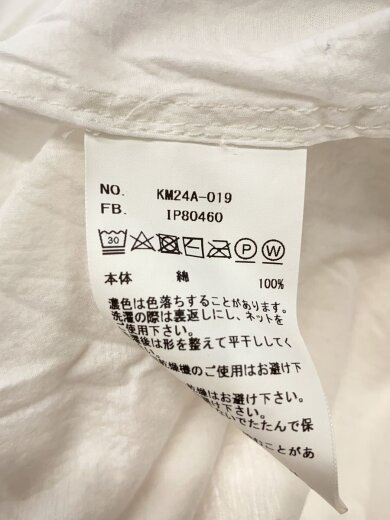 商品画像：長袖シャツ/M/コットン/WHT/KM24A-019 4