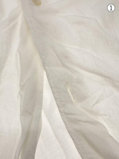 商品画像：長袖シャツ/M/コットン/WHT/KM24A-019 6
