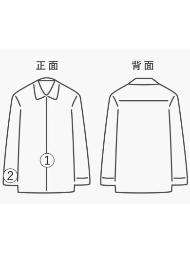 商品画像：長袖シャツ/M/コットン/WHT/KM24A-019 8