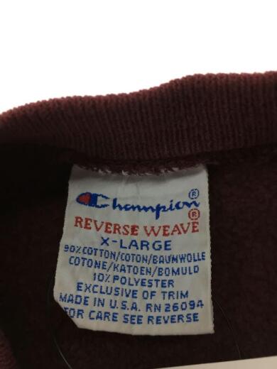 画像：Championスウェット/XL/コットン/BRD/REVERSE WEAVE/90s3