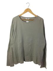 カシミア混/長袖Tシャツ/3/コットン/GRY