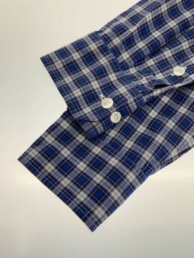 商品画像：長袖シャツ/S/コットン/NVY/チェック 6