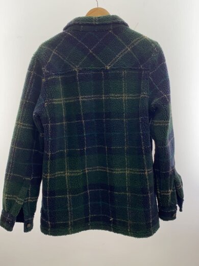 商品画像：フリースジャケット/S/ポリエステル/GRN/チェック/MOS0387TN23 2