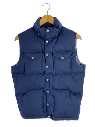 商品画像：ダウンベスト/S/ポリエステル/NVY/無地/ND2450N 1