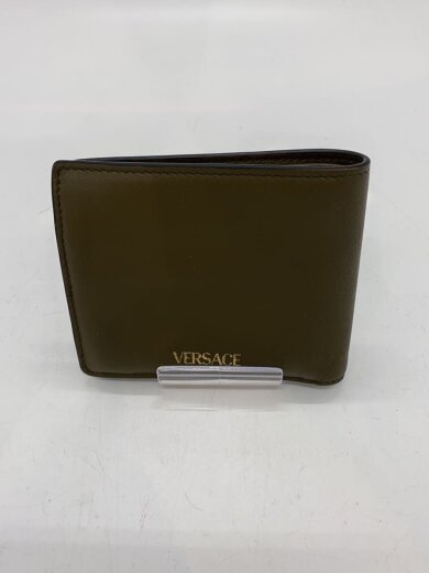 商品画像：2つ折り財布/レザー/KHK/無地/メンズ/メデューサ// 2