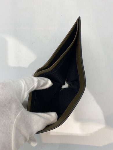 商品画像：2つ折り財布/レザー/KHK/無地/メンズ/メデューサ// 5