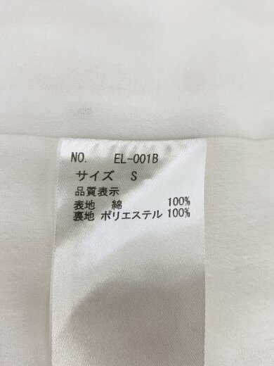 商品画像：ノースリーブワンピース/S/コットン/WHT/EL-001B 4