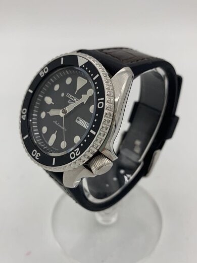 商品画像：自動巻腕時計/アナログ/レザー/BLK/BRW/SS/4R36-07G0 2
