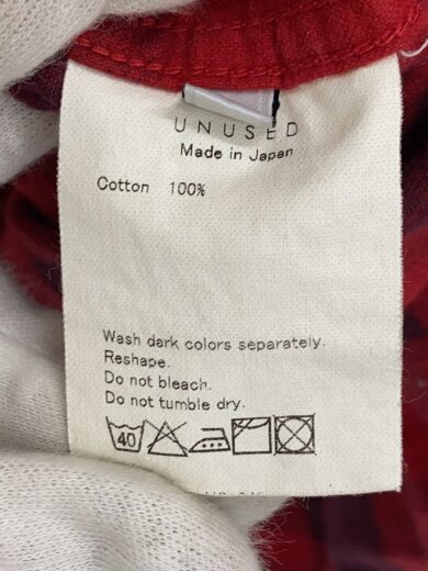 商品画像：長袖シャツ/1/コットン/RED/チェック// 5