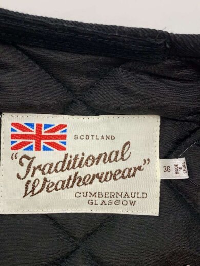 画像：Traditional Weatherwearアークリー ノーカラー キルティングジャケット/36/ポリエステル/BLK/L222APQCO0050AA3