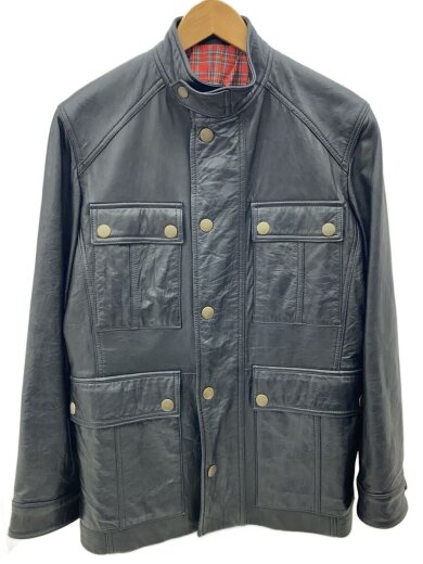 商品画像：90s/オールドユニクロ/レザージャケット・ブルゾン/S/羊革/BLK 1