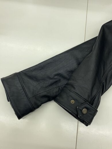 商品画像：90s/オールドユニクロ/レザージャケット・ブルゾン/S/羊革/BLK 5