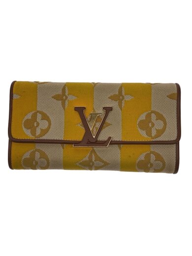 商品画像：ポルト・フォイユ・カプシーヌ_モノグラム・ストライプ/--/YLW/レディース 1