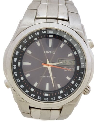 商品画像：EDIFICE/ソーラー腕時計/デジアナ/ステンレス/EF-S10 1