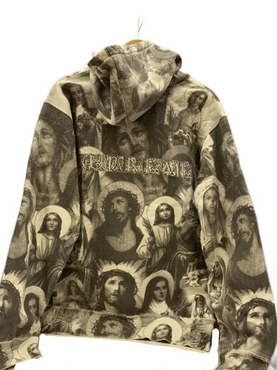 商品画像：Jesus and Mary Hooded Sweatshirt/パーカー/XL/コットン/GRY/総柄 2