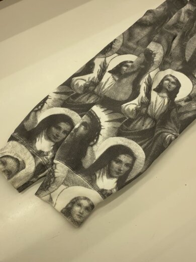 商品画像：Jesus and Mary Hooded Sweatshirt/パーカー/XL/コットン/GRY/総柄 6