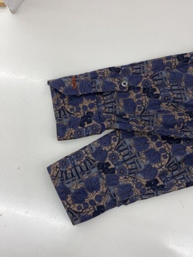 商品画像：長袖シャツ/M/コットン/BLU/総柄/263310 6