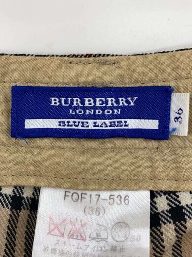 商品画像：スラックス/フレアパンツ/ストレートパンツ/36/ナイロン/BEG/チェック/FQF17-536 4