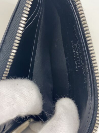 商品画像：2つ折り財布/レザー/BLK/無地 6