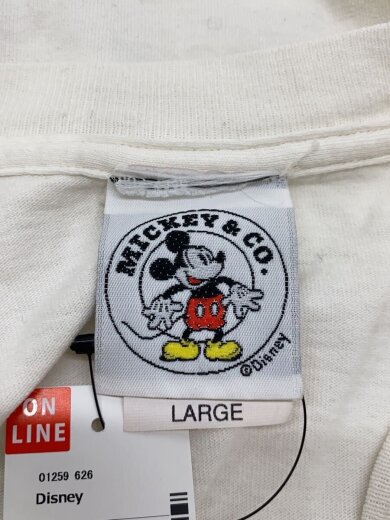 商品画像：MICKEY&Co/Tシャツ/L/コットン/WHT/USA製/シングルステッチ// 3