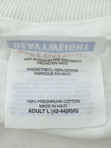 商品画像：Tシャツ/L/コットン/WHT/無地 4