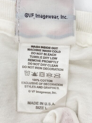 商品画像：長袖Tシャツ/L/コットン/WHT/無地 4