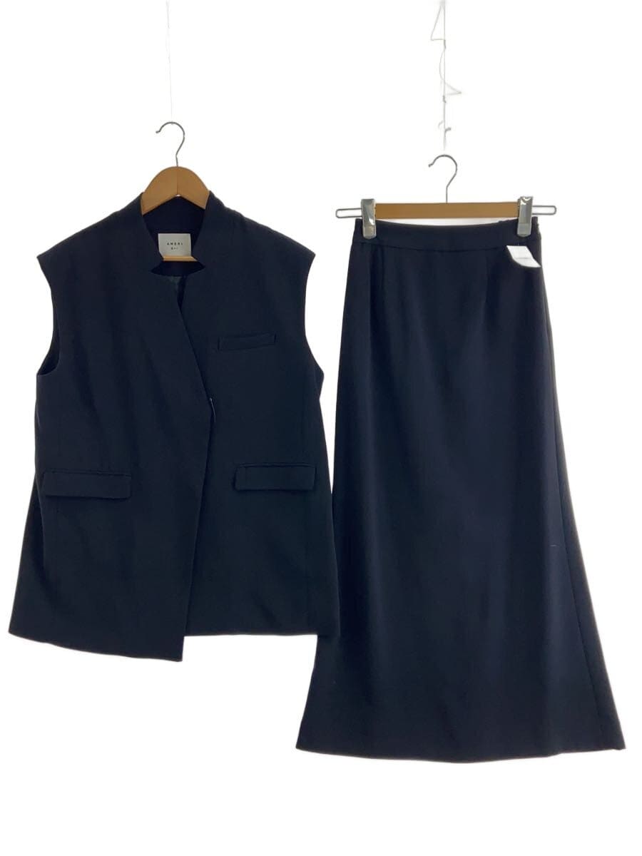 AMERI / OTONA WRAP VEST SETUP/S/ポリエステル/NVY/02110551230