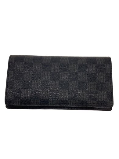 商品画像：ポルト・フォイユ・ブラザ_ダミエ・グラフィット/レザー/レディース 1