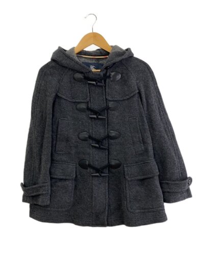 商品画像：ダッフルコート/38/ウール/GRY/無地 1