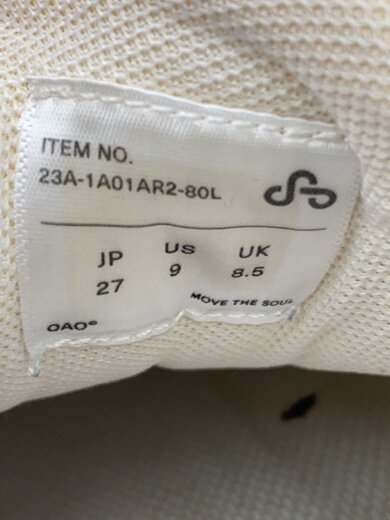 商品画像：ローカットスニーカー/27cm/WHT/23a-1a01ar2-80l 5