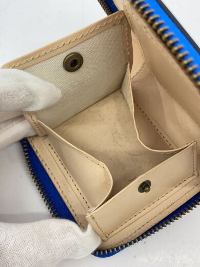 商品画像：2つ折り財布/PVC/BLU/ストライプ/レディース// 5