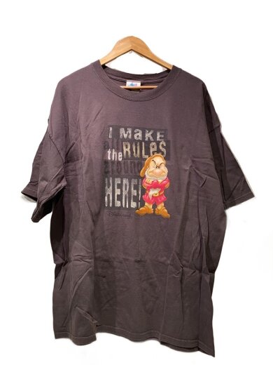 商品画像：90s/Tシャツ/2L/コットン/GRY/白雪姫/おこりんぼ 1